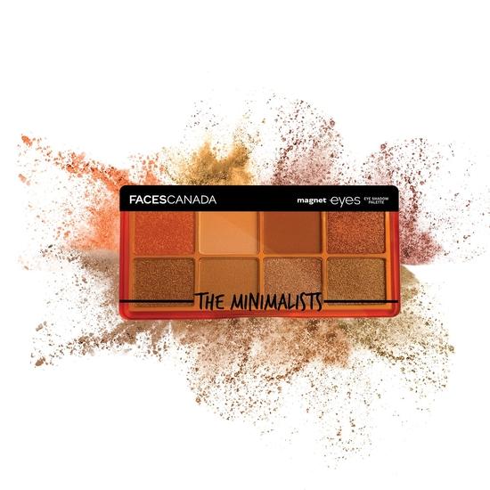 FACES CANADA Magneteyes 8 в 1 Палитра теней для век - The Minimalists, 6,4 г | Мерцающие и матовые оттенки | Стойкие и интенсивно пигментированные