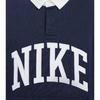 Nike Fitted Pullover Long Sleeve Polo Men Tops Navy-Blue FN3113-410