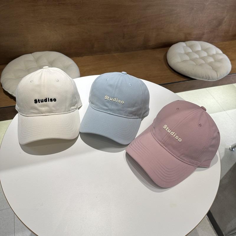 Trend Women's Spring and Autumn Letter Embroidery Cap Outdoor Men's Sunscreen Sun Hat Couple Baseball Hat