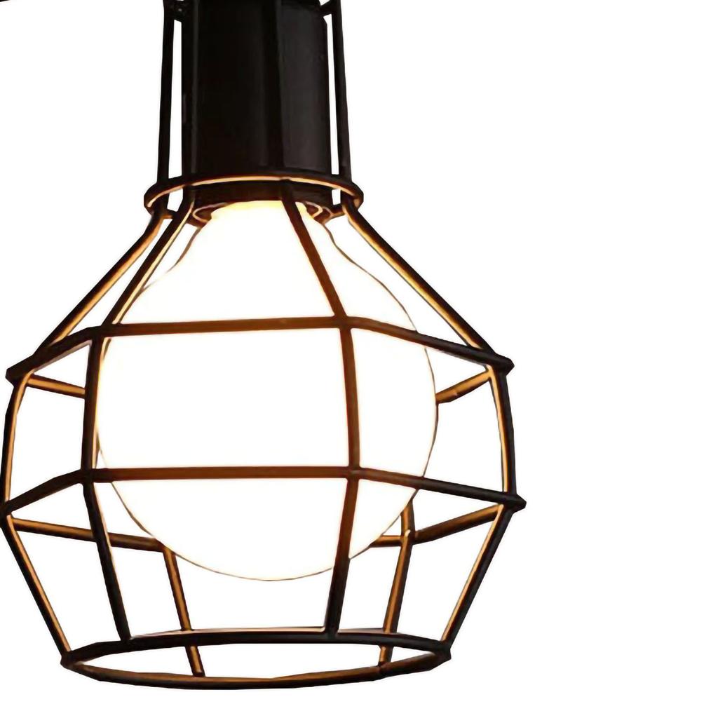 Винтажный металлический плафон-клетка, настенный светильник, каркас плафона, индустриальный стиль для прохода, коридора