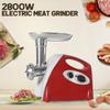 Electric Meat Grinder Mincer Sausage Stuffer Maker Filler Machine Food Processor Meat Slicer for Pie Patty 2800W 220V