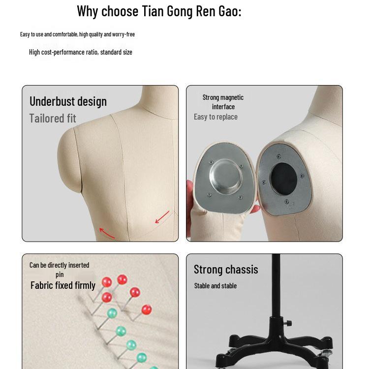 Женский манекен для драпировки: Национальный стандарт, Дизайн с разрезом до бедра, Размер 84 для изготовления одежды и выкройки