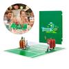 Tennis Theme 3D Greeting Card Happy Birthday Card with Envelope Creative Fathers Day Gift for Dad Grandad Husband