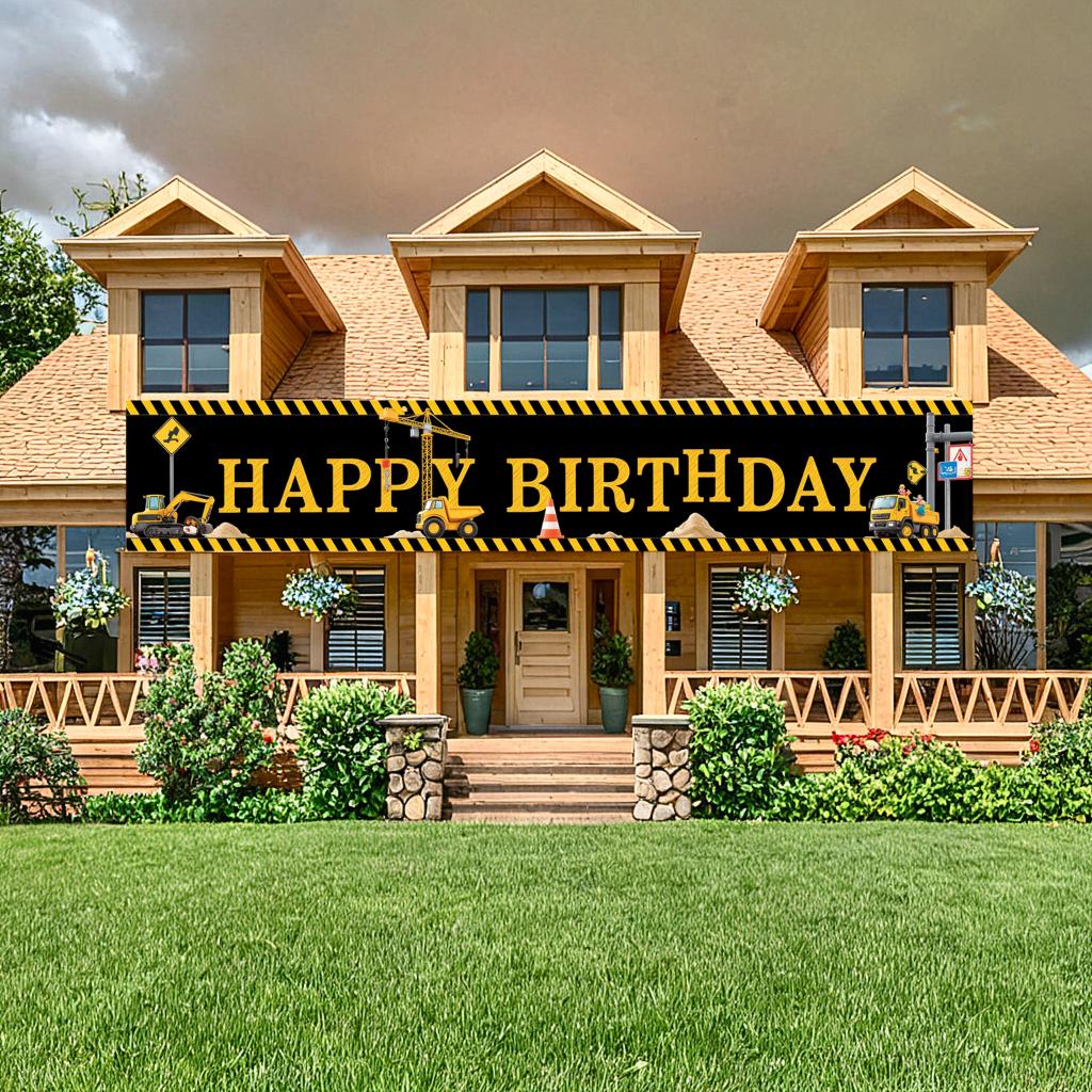 Легко повесить  Баннер на тему строительства  Знак на день рождения для детей  Баннер для фотозоны на мероприятии в помещении  Вечеринка