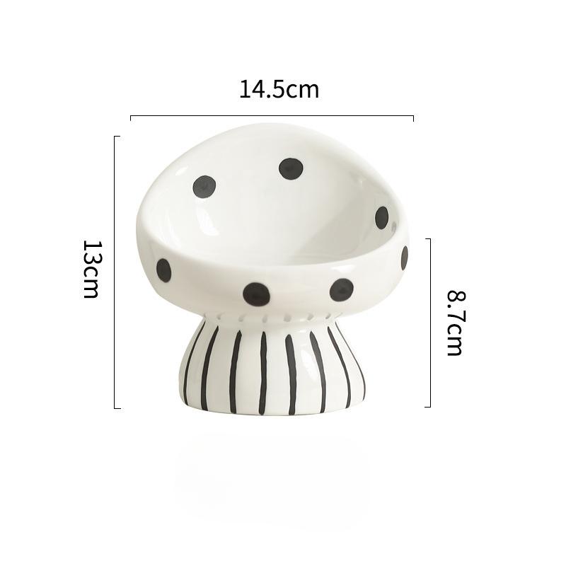 Миска для кошек Керамическая скошенная защита рта для шейного позвонка Поилка Миска для еды Миска для риса для кошек Товары для животных Миска для собак