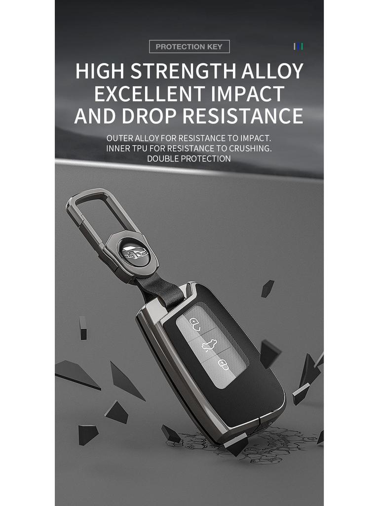 Volkswagen Key Case for Magotan, Passat CC, Tiguan L, Teramont X, Lavida, Magotan B8 - Car Key Shell with Buckle