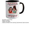 Ceramic Mug for Daughter Personalized Coffee Cup with Non-Slip Handle High-Temperature Fired Multi-Use Gift for Mother's Day Birthday