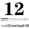 Метчик с удлиненным хвостовиком и мелкой резьбой для ручного и машинного использования, нестандартные размеры M4-M24