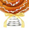 Candy Themed Party Supplies Macaron Spiral Lollipop Christmas Tree Topper, Foam Ornament with Colorful Fake Sweets Bow, Sweet Decoration Prop