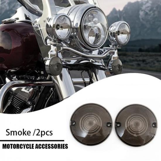 Защитный колпачок поворотника, затемненный, подходит для Harley Heritage Softail Touring 86-19