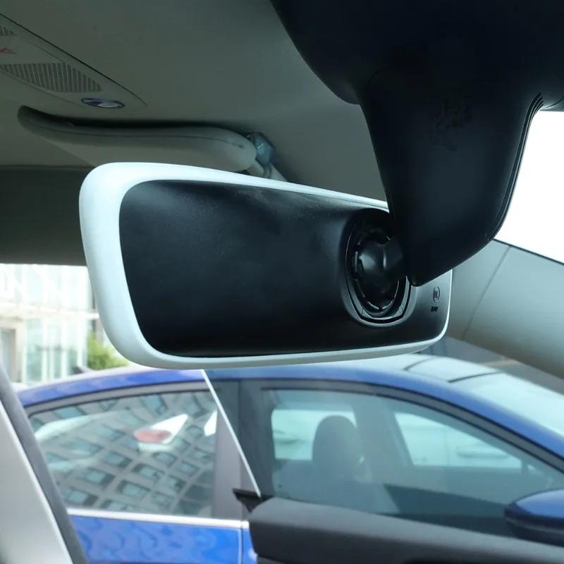 Central Rearview Mirror Cover For Tesla Model Y 3 Silicone Case Center Control Navigation Screen Frame Cover Caps