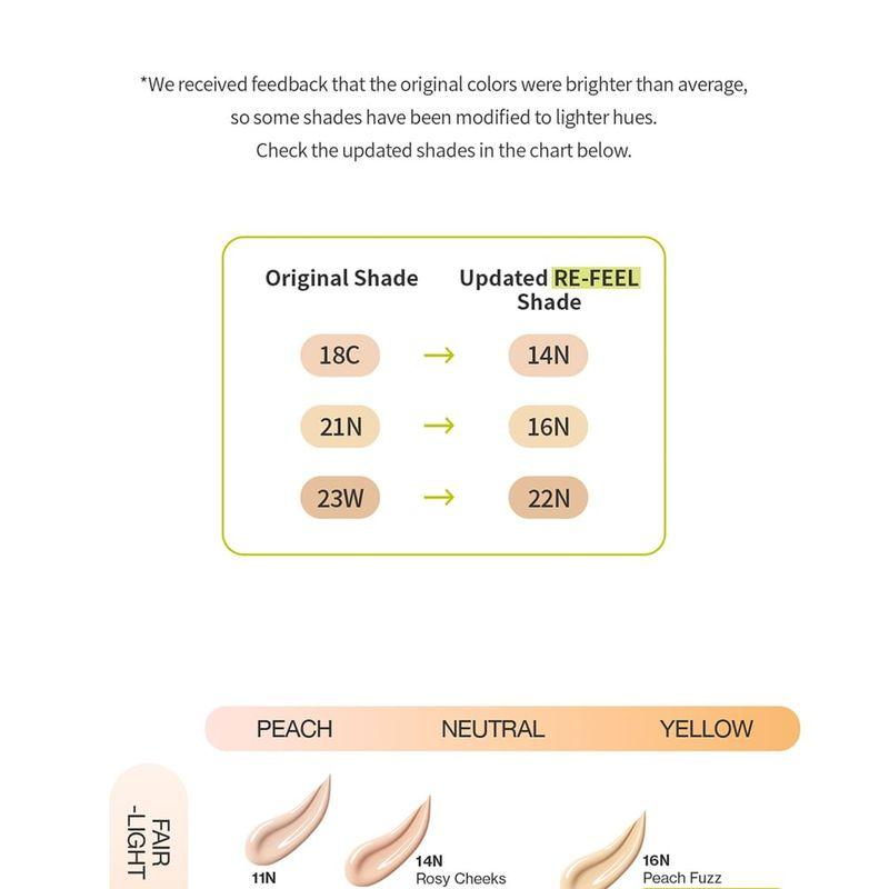 UNLEASHIA Bundle: Сатиновый кушон Healthy-Green Re-Feel Сменный блок + Футляр - 5 Цветов