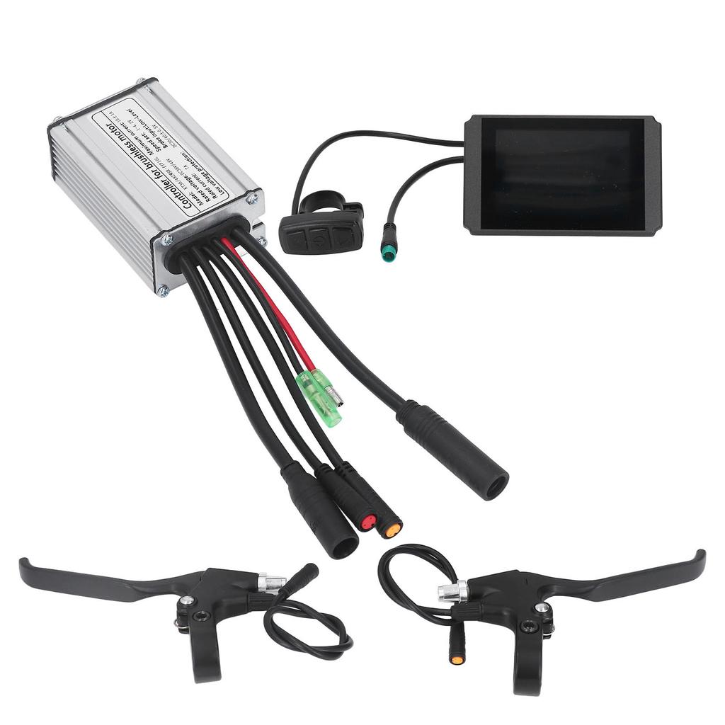 36V 48V 250W 15A Motor Controller LCD8H Panel Thumb Throttle Kit for Road Bikes Mountain Bikes