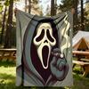 1 шт. Плед Scream для улицы, легкий, фланелевый, мягкий и теплый, для использования в любое время года, для дивана, улицы, кемпинга, гостиной, офиса, стула