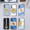 A-Флаг поддержки футбольного фаната Аргентины Чехол для телефона Samsung Galaxy A73,A72,A71,A70,A53,A52,A51,Мягкий силиконовый черный чехол