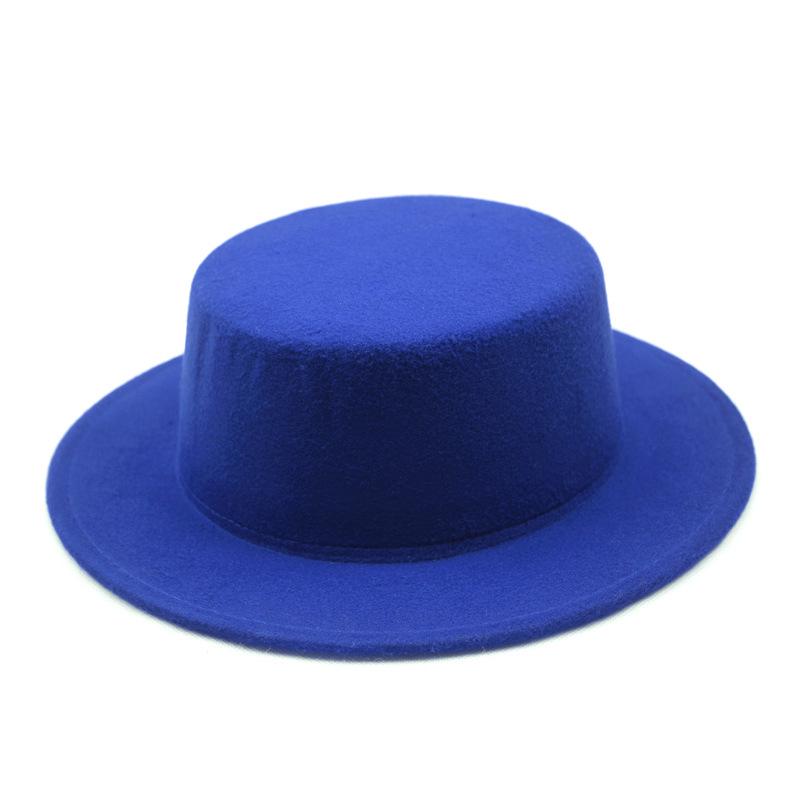 Унисекс Ретро Джазовая Федора с Плоскими Полями - Осенне-Зимняя Шляпа с Широкими Полями для Уличного Стиля и Защиты от Солнца