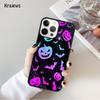 Чехол для телефона на Хэллоуин с тыквой и летучей мышью Boo Для iPhone 17 Air 16 15 14 Max Plus 11 12 13 Pro Max Чехол для телефона coque