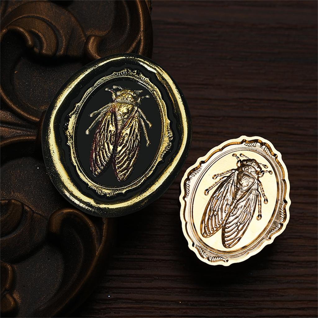 Brass Head Wax Seal Stamp Insect Series Sealing Wax Stamp for Card Envelope Scrapbooking Invitation Decoration