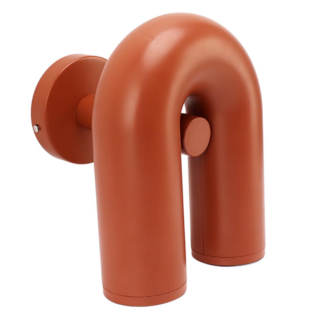 U Shape Wall Lamp Iron ABS Nordic Modern Warm Light Decorative Wall Mounted U Shape Lantern for