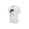 Letter Round Neck Casual Sports Short Sleeve T-Shirt Men Tops White DH0059-100