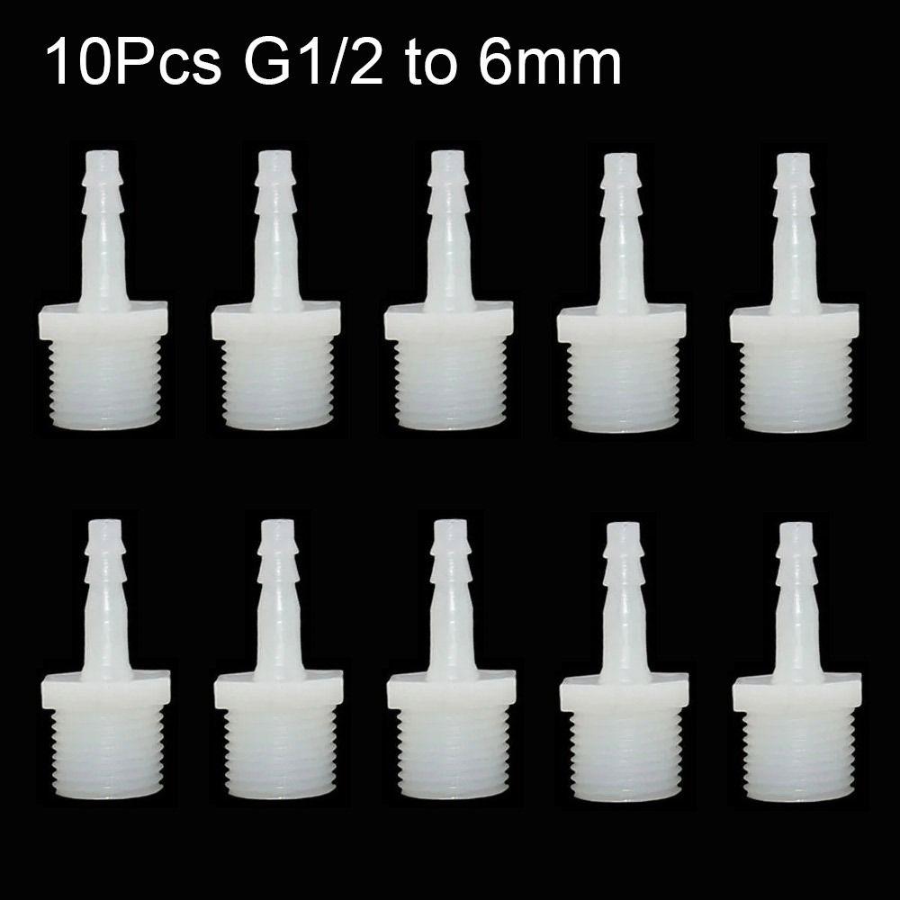 1/10 шт. фитинги для труб, разъем для шланга, система капельного орошения, резьба 1/2 дюйма, муфта для зазубренной трубы