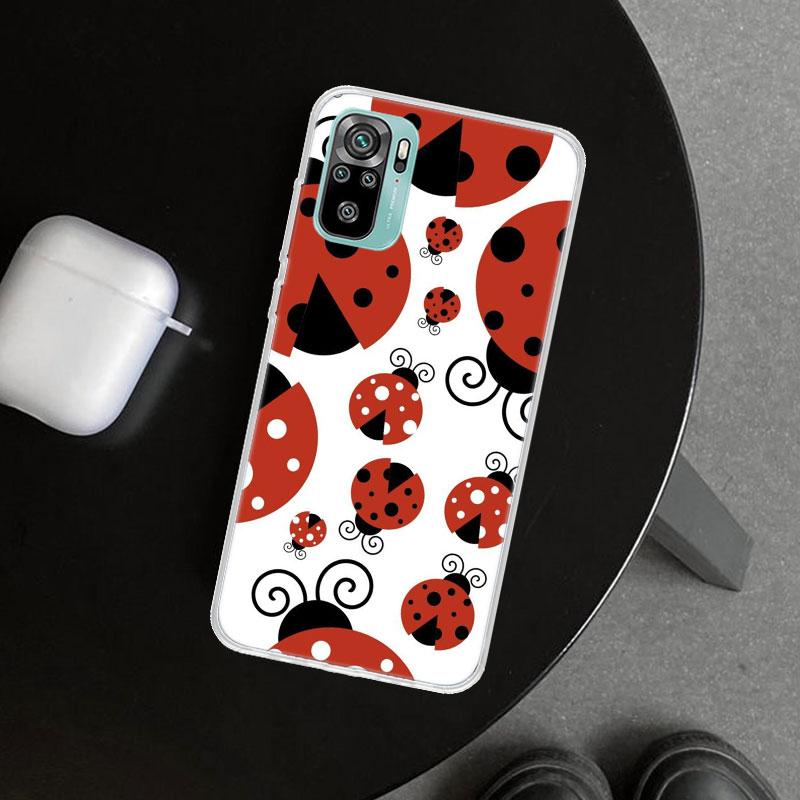 Чехол для телефона 'Семиточечная божья коровка' для Xiaomi Redmi Note 15 14 13 12 11 Pro Plus 14S 12S 11S 11T 11E 10S 10 Индивидуальный F