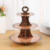 Трехъярусная картонная подставка для кексов, подставка для торта, дерево, поднос для десертов, украшение для вечеринки на выпускной