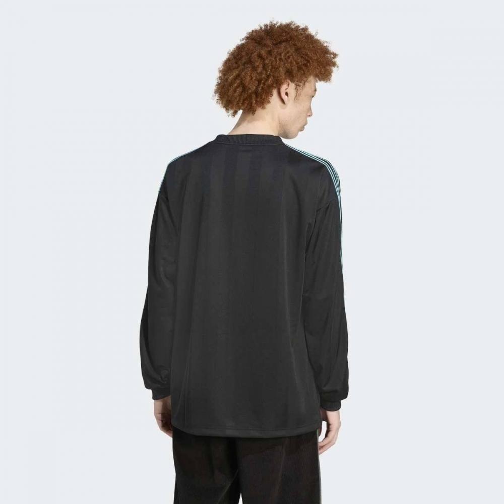 Adidas Long Sleeve Jersey Loose Fit Crewneck Black  Jx3099 