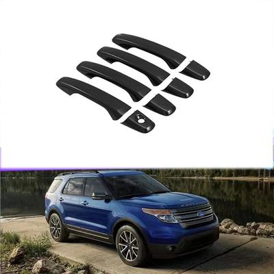 Глянцевая черная дверная ручка и накладка для Ford Explorer U502 2011-2019 годов