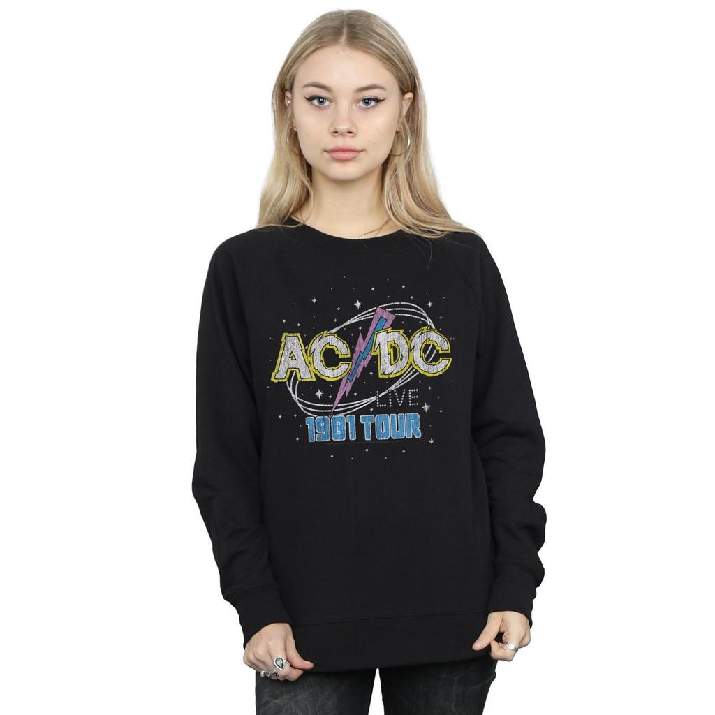 AC/DC Womens/Ladies 1981 Live Tour Sweatshirt