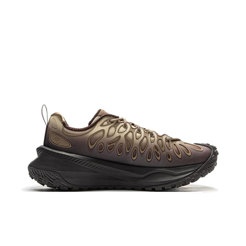 Li Ning Youxia CRC Модные трендовые амортизирующие поддерживающие отскок низкие повседневные кроссовки унисекс повседневная обувь желто-коричневый AZGV087-3