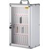 Cell Phone Storage Cabinet, 36 Slots, Aluminum Alloy Pocket Chart Storage Locker Box w/ Portable Handle, Key Lock & Handwritten Tags, Wall Mounted for