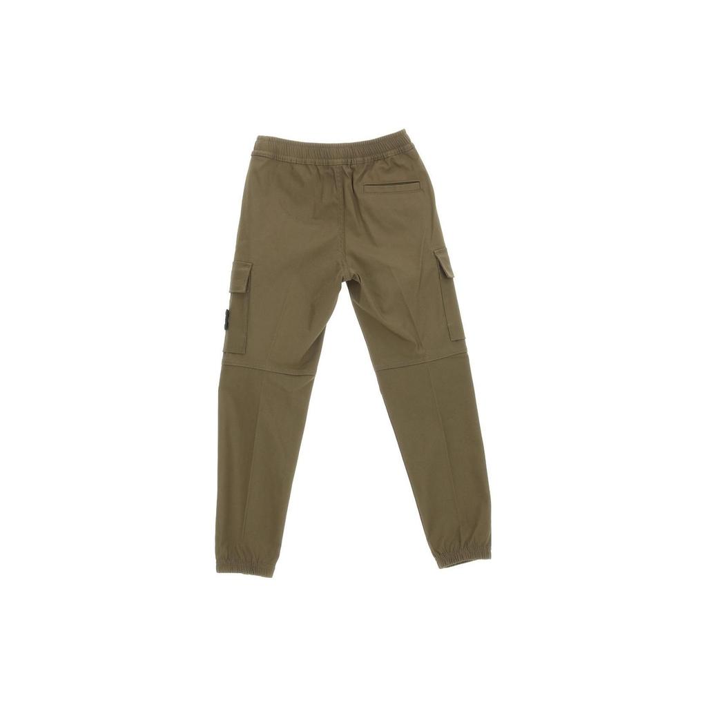 STONE ISLAND Однотонные повседневные брюки с эластичными манжетами для детей, низ, коричневый 791630712-V0054