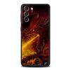 Чехол для телефона Дракон для Samsung Galaxy S25 S24 S23 FE S22 Ultra S20 S21 5G S10 Plus S10E Мягкий черный чехол