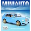 1/24 Rolls Royce Cullinan Black Badge Модель из сплава Игрушка Литые Металлическое литье Звук и свет Игрушки-машинки Транспортное средство