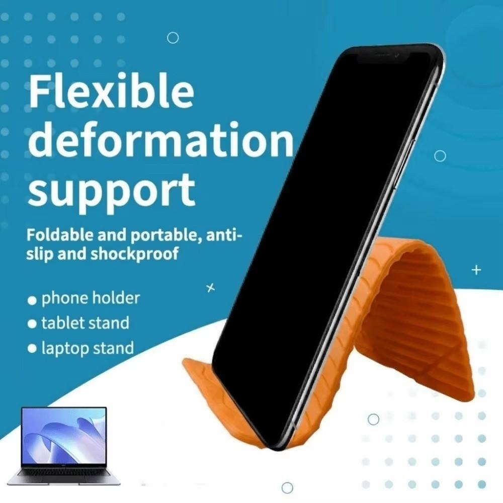Portable Foldable Silicone Phone Stand Anti-Slip Smartphone Stand New Flexible Phone Stand  Office