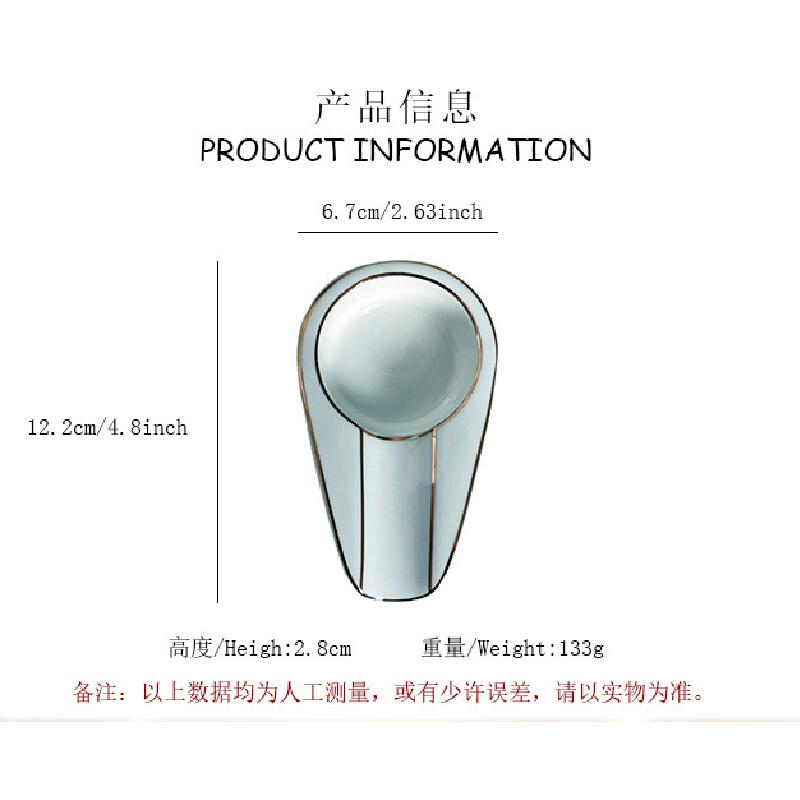 Portable European-style Single-slot Ceramic Ashtray for Porcelain Cigar Ashtray in Phnom Penh Home Decoration Accessories