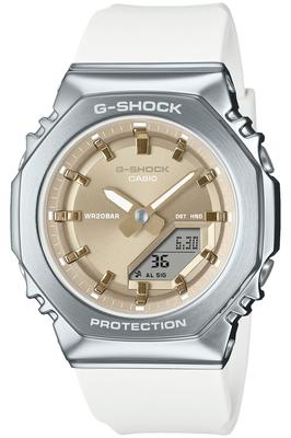Часы Casio G-Shock GM-S2110-7A9JF Женские Белые, Металлический корпус, Изготовлены из биомассы, Аутентичный японский продукт