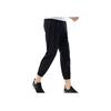 Мужские спортивные брюки Li Ning Breathable Letter Print Cuffed Nine-Point с манжетами, черные AYKQ191-1