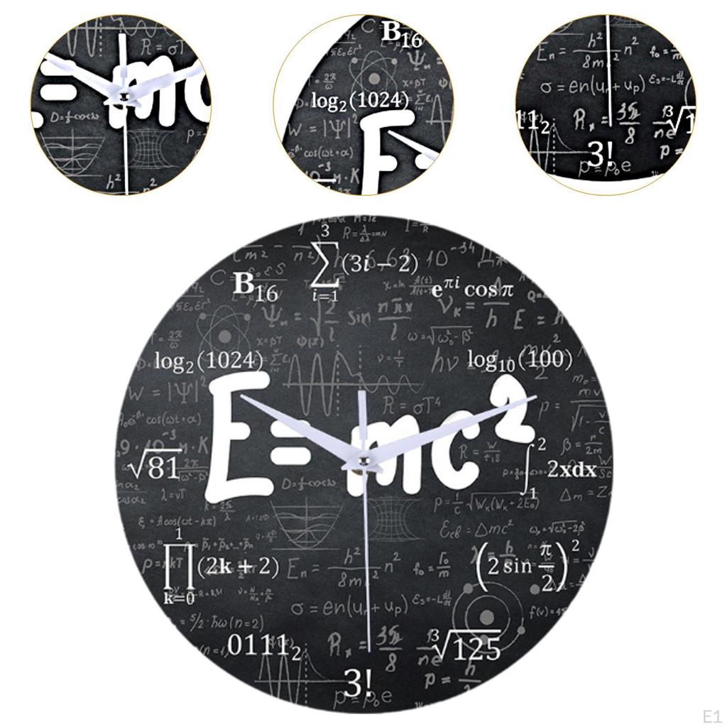 Математические настенные часы Декоративные Креативные, практичные, домашний декор, круглые, современные, бесшумные, подвесные