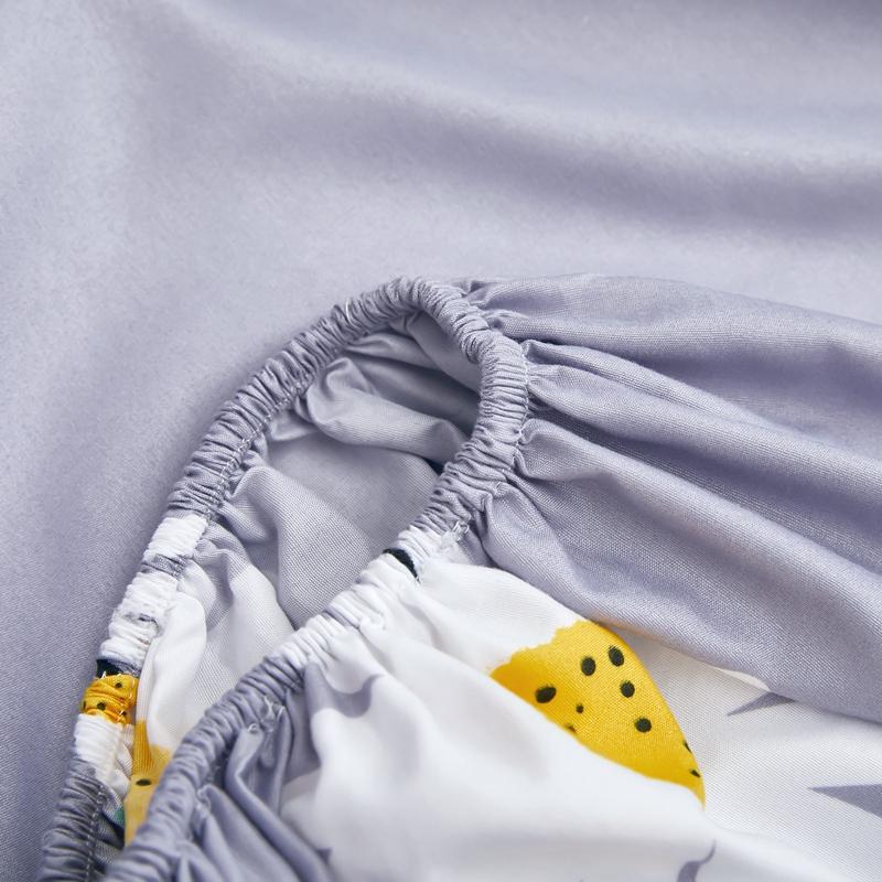 Водонепроницаемая простыня на резинке для дома, эластичная простыня, приятная для кожи, покрывало для кровати, постельное белье в цветочном стиле(Нет наволочки)