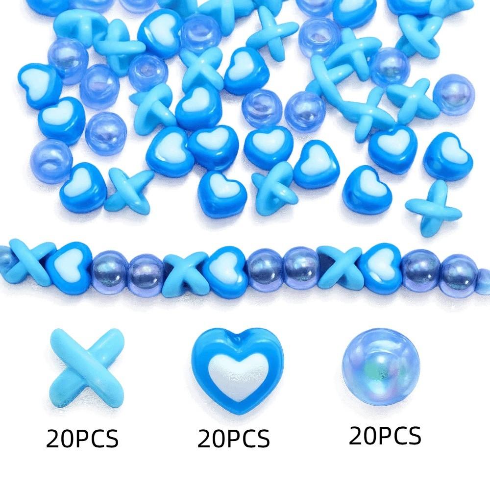 Multi-Color Colorful Hair Beads Kits Love Heart Dreadlock Braids Decor Boys