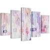 Five Piece Picture Canvas Print Abstract Pastel