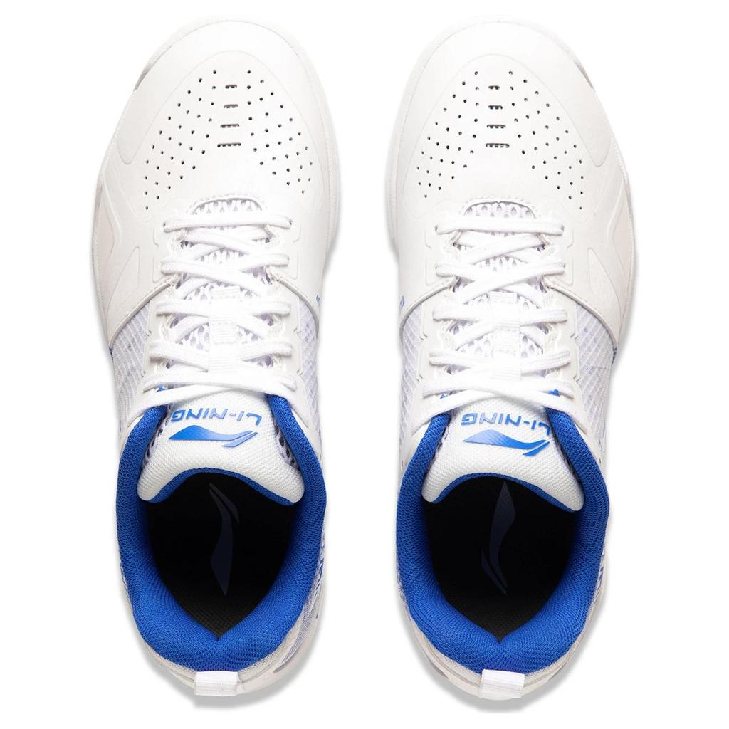 Li Ning Hawkeye 2.0 PRO Нескользящие износостойкие низкие кроссовки для настольного тенниса Унисекс Белый Синий APPU023-9