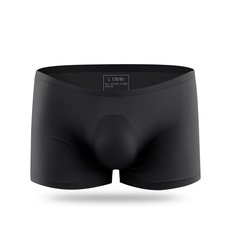 Мужские летние ультратонкие прозрачные трусы-боксеры Ice Silk 3D Punching