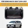 Car Trunk Mat For BYD Song MAX 6-Seat 2018 2019 2020 2025 Custom Auto Interior Accessories Anti Dirty Luxury Leather Carpet