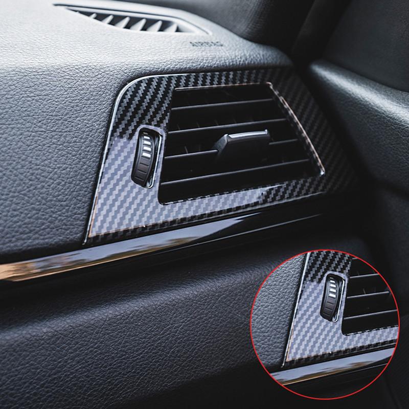 2 шт. автомобильная боковая накладка из углеродного волокна для кондиционера, подходит для BMW 3/4 серии F30 F31 F32 F36-2013-2019