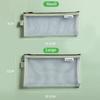 Zipper Pouch Small Wallet Grid Pencil Bag Mesh Storage Bags Stationery Bag Transparent File Bag
