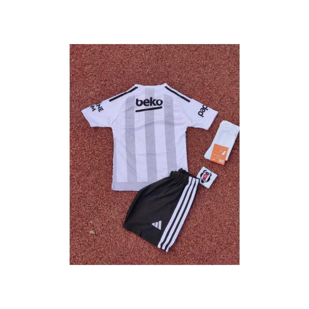 Beikta - комплект из 4 детских футболок нового сезона бело-серого цвета на выезде