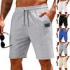 Мужские приятные к коже дышащие шорты для бега, повседневные, на кулиске, свободные, длиной пять минут